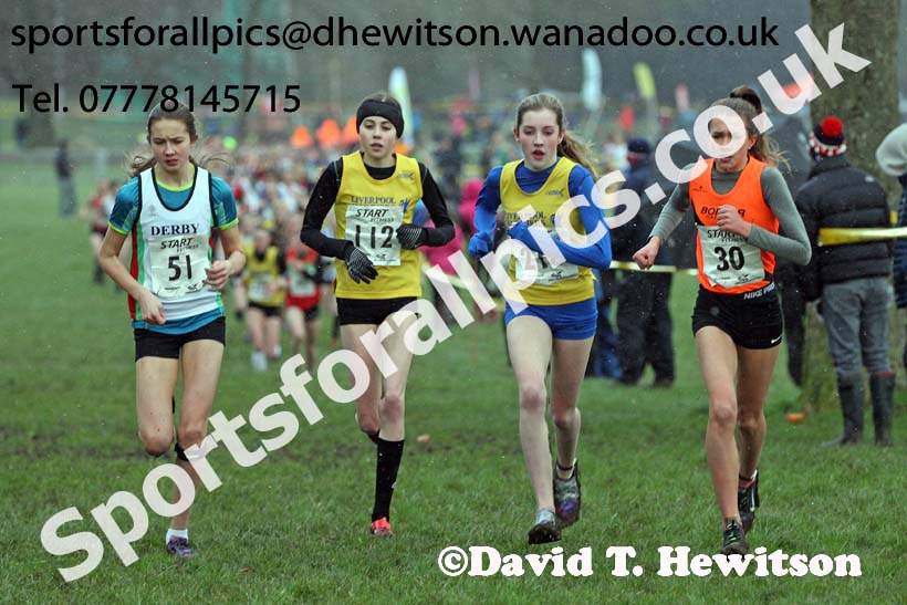 Girls under-15 Northern Cross Country Champs., Witton Park, Blackburn. Photo: David T. Hewitson/Sports for All Pics
